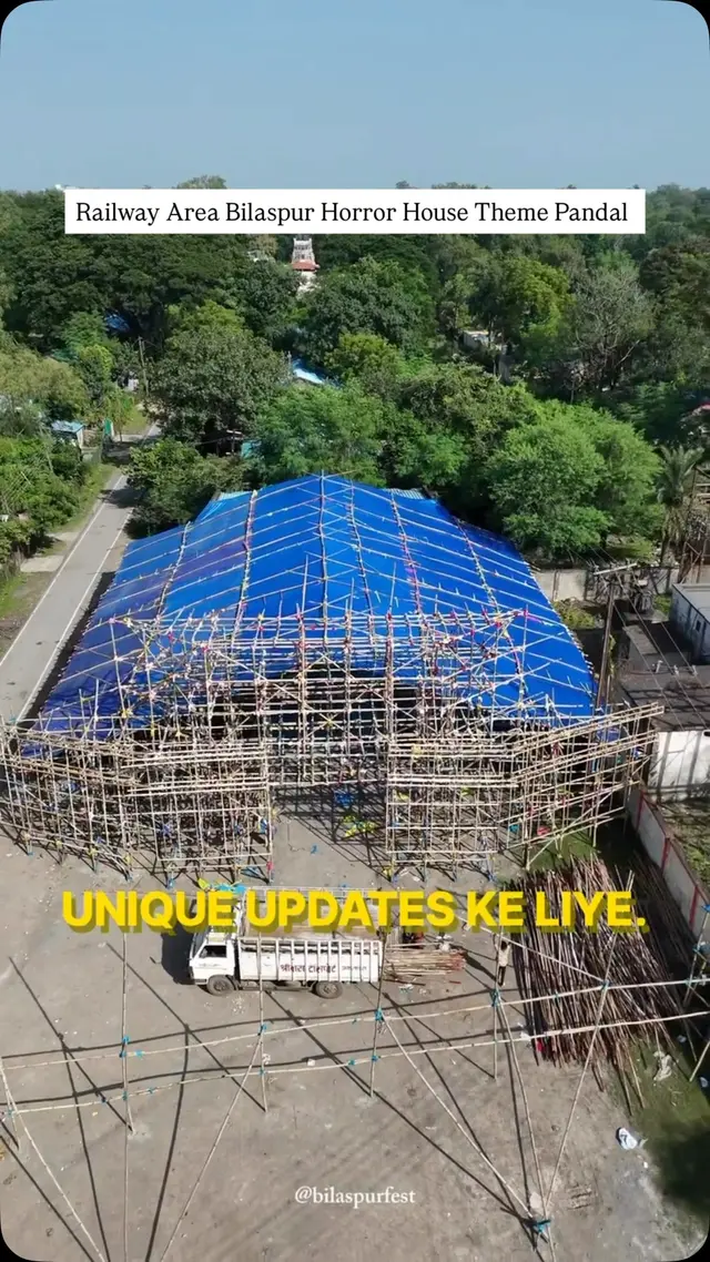 Horror-house theme pandal